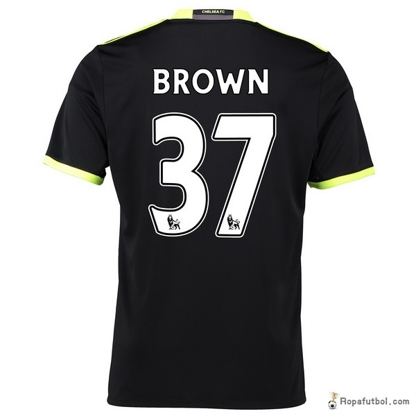 Camiseta Chelsea Replica Segunda Ropa Brown 2016/17 Negro